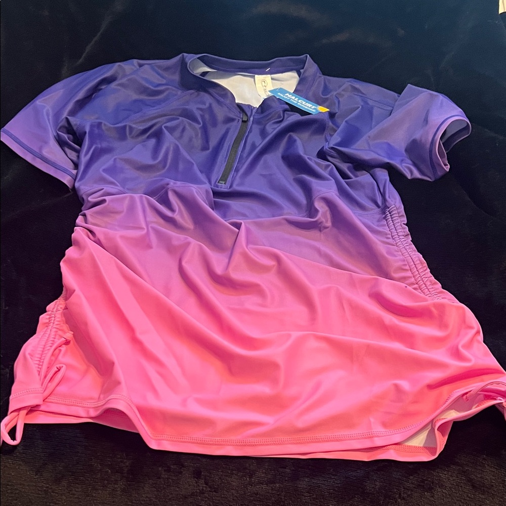 Swim Rash Guard - Purple and Pink